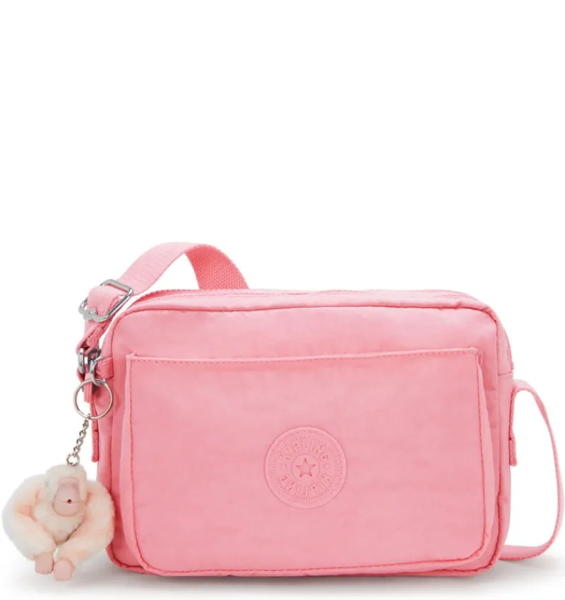 Kipling Shoulder Bags | Crossbodys-ABANU M Versatile Medium Crossbody with Adjustable Shoulder Strap - Enjoyable Blush (pink)