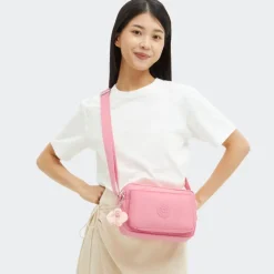 Kipling Shoulder Bags | Crossbodys-ABANU M Versatile Medium Crossbody with Adjustable Shoulder Strap - Enjoyable Blush (pink)