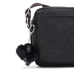 Kipling Shoulder Bags | Crossbodys-ABANU M Versatile Medium Crossbody with Adjustable Shoulder Strap - Black Noir (black)