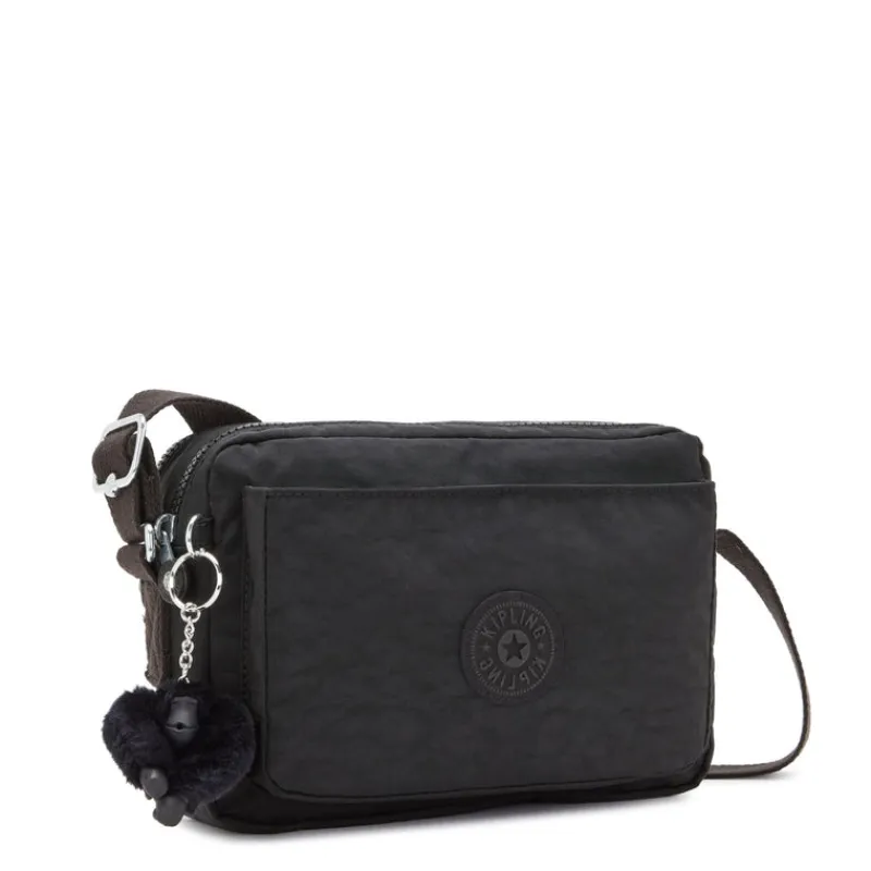 Kipling Shoulder Bags | Crossbodys-ABANU M Versatile Medium Crossbody with Adjustable Shoulder Strap - Black Noir (black)