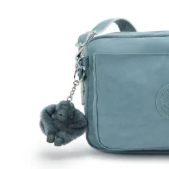 Kipling Shoulder Bags | Crossbodys-ABANU M Versatile Medium Crossbody with Adjustable Shoulder Strap - Relaxed Grey (blue)