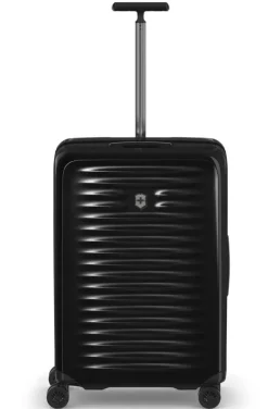 Victorinox Spinner (4 Wheel) | Hardside Luggage-Airox Medium Hardside Case - Black