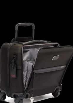 Tumi Softside Luggage | Spinner (4 Wheel)-Alpha 3 Compact 4 Wheeled Brief - Black