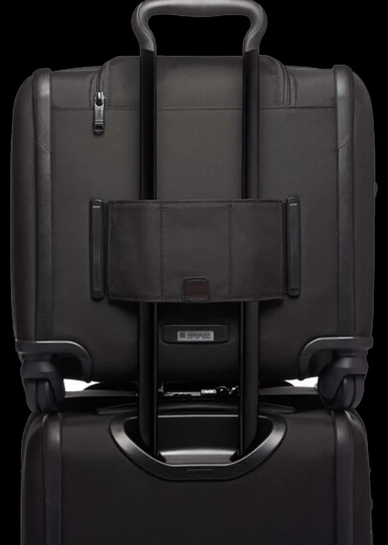 Tumi Softside Luggage | Spinner (4 Wheel)-Alpha 3 Compact 4 Wheeled Brief - Black
