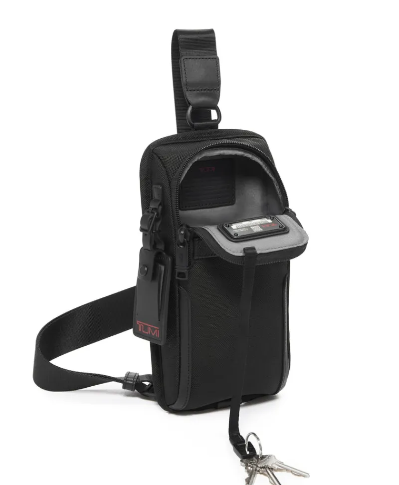 London Luggage Sling Bags-ALPHA 3 Compact Sling - Black