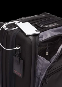 Tumi Spinner (4 Wheel) | Softside Luggage-Alpha 3 Continental Expandable 4 Wheeled Carry-On - Black