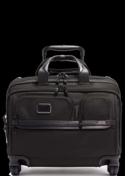 Tumi Cabin Luggage-Alpha 3 Deluxe 4 Wheeled Laptop Case Brief - Black