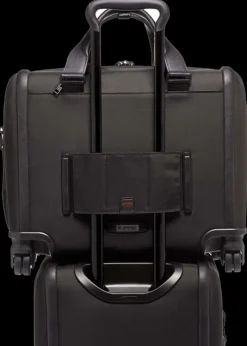 Tumi Cabin Luggage-Alpha 3 Deluxe 4 Wheeled Laptop Case Brief - Black