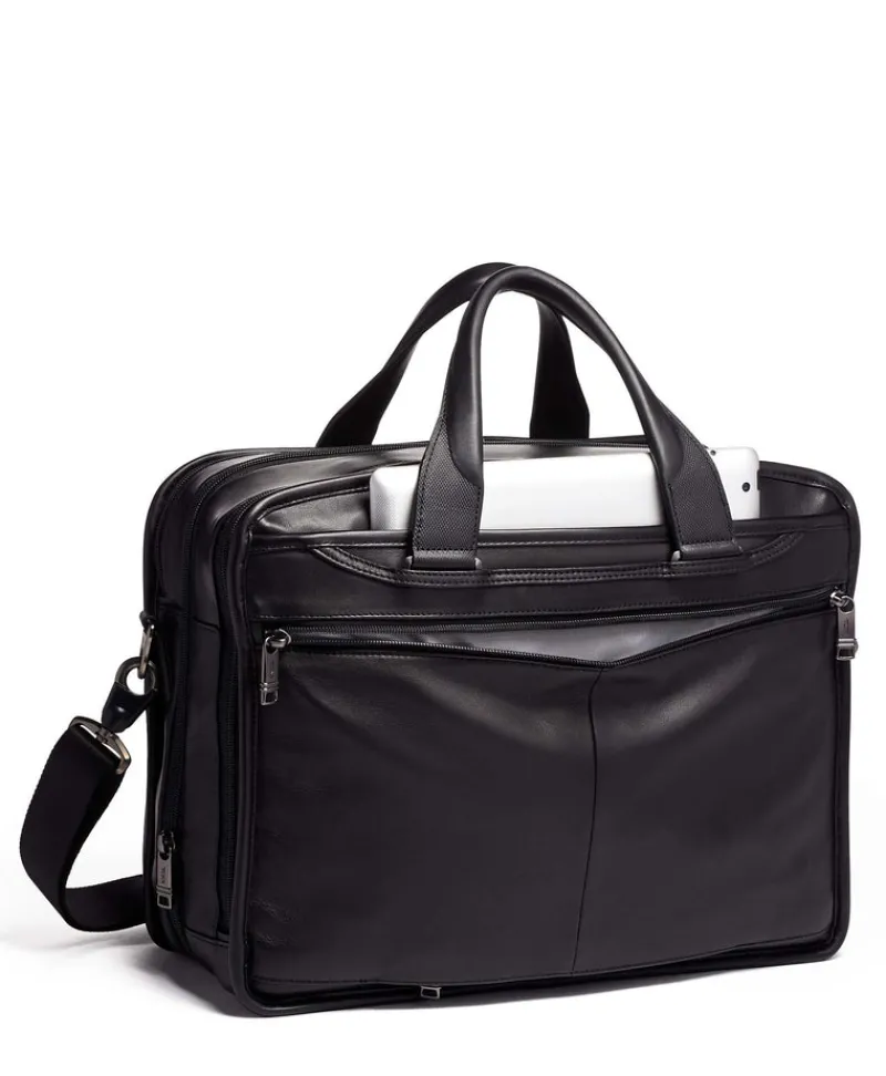 Tumi Briefcases-ALPHA 3 Expandable Laptop Briefcase - Black