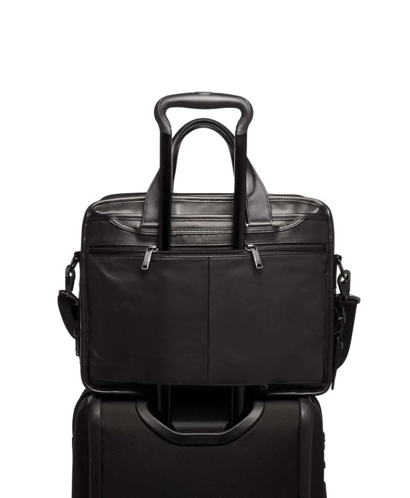 Tumi Briefcases-ALPHA 3 Expandable Laptop Briefcase - Black