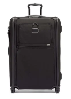 Tumi Spinner (4 Wheel) | Softside Luggage-Alpha 3 Medium Trip Expandable 4 Wheeled Packing Case - Black