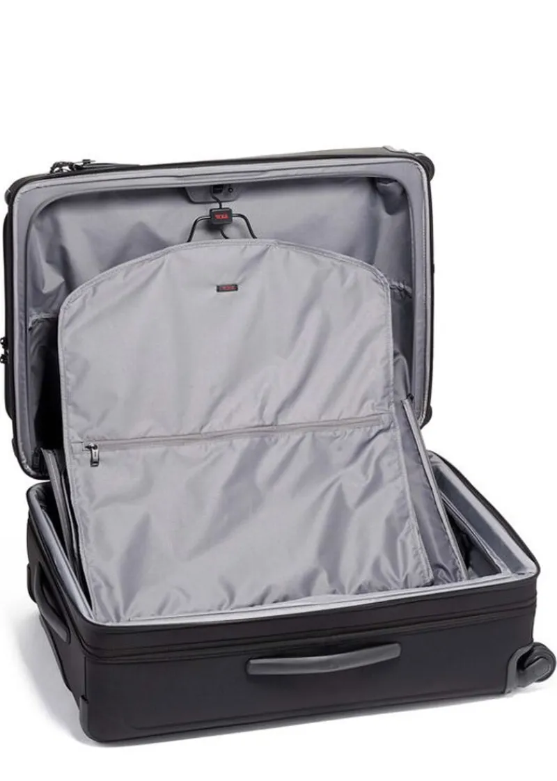 Tumi Spinner (4 Wheel) | Softside Luggage-Alpha 3 Medium Trip Expandable 4 Wheeled Packing Case - Black