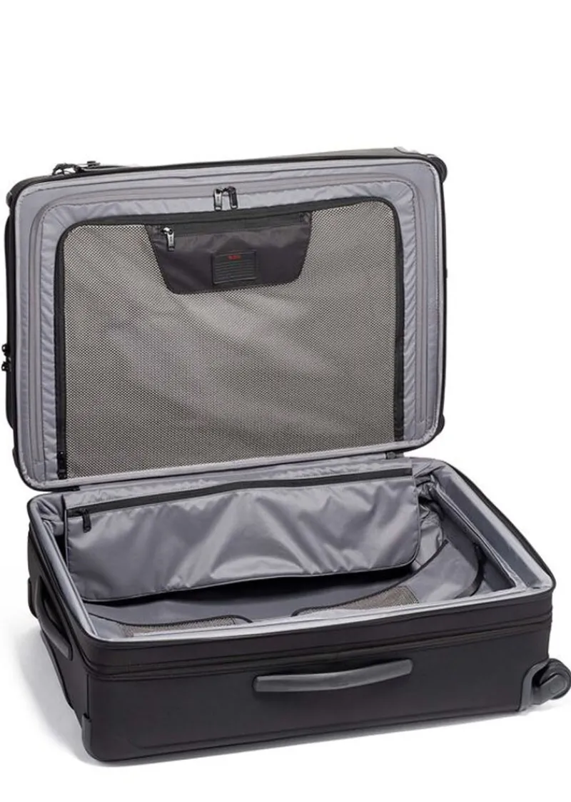 Tumi Spinner (4 Wheel) | Softside Luggage-Alpha 3 Medium Trip Expandable 4 Wheeled Packing Case - Black