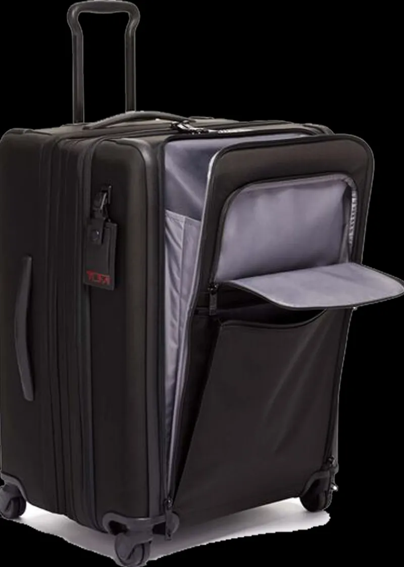 Tumi Spinner (4 Wheel) | Softside Luggage-Alpha 3 Short Trip Expandable 4 Wheeled Packing Case - Black