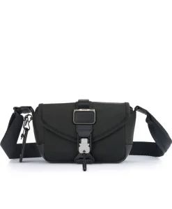 London Luggage Crossbodys-ALPHA BRAVO Compass Flap Crossbody - Black