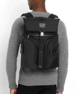 Tumi Backpacks-Alpha Bravo Logistics Flap Lid Backpack - Black