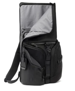 Tumi Backpacks-Alpha Bravo Logistics Flap Lid Backpack - Black