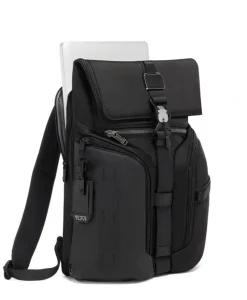 Tumi Backpacks-Alpha Bravo Logistics Flap Lid Backpack - Black