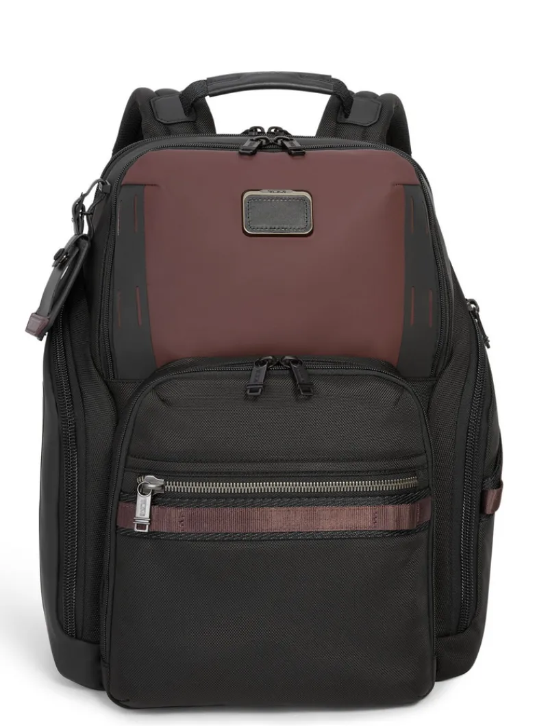 Tumi Backpacks-Alpha Bravo Search Backpack - Oxblood