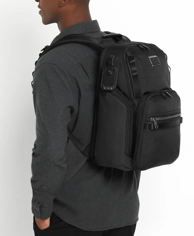 Tumi Backpacks-Alpha Bravo Search Backpack - Oxblood