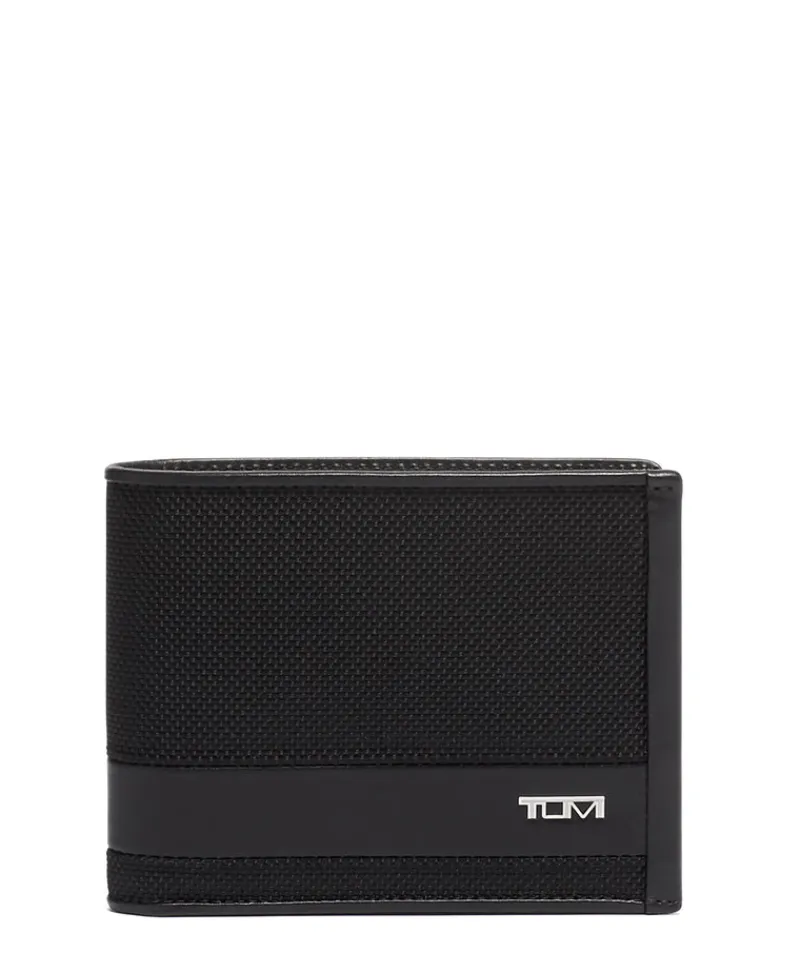 Tumi Wallets-ALPHA GLOBAL WALLET WITH COIN POCKET - BLACK