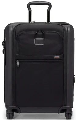 Tumi Spinner (4 Wheel) | Hardside Luggage-ALPHA HYBRID 4 Wheeled Continental Expandable Carry-On Small - Black