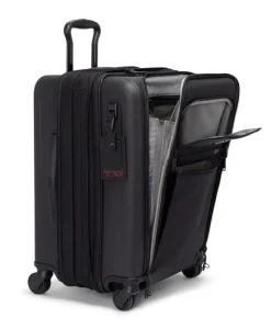 Tumi Spinner (4 Wheel) | Hardside Luggage-ALPHA HYBRID 4 Wheeled Continental Expandable Carry-On Small - Black