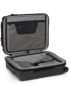 Tumi Spinner (4 Wheel) | Hardside Luggage-ALPHA HYBRID 4 Wheeled Continental Expandable Carry-On Small - Black