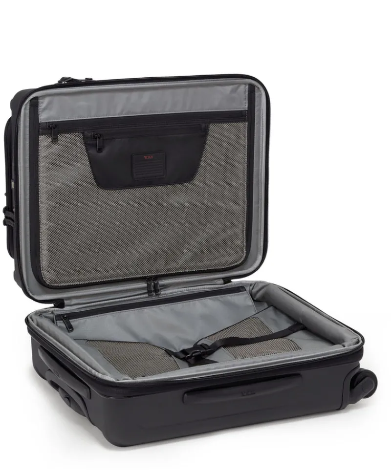 Tumi Spinner (4 Wheel) | Hardside Luggage-ALPHA HYBRID 4 Wheeled Continental Expandable Carry-On Small - Black