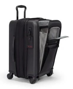 Tumi Spinner (4 Wheel) | Hardside Luggage-ALPHA HYBRID 4 Wheeled International Expandable Carry-On Small - Black