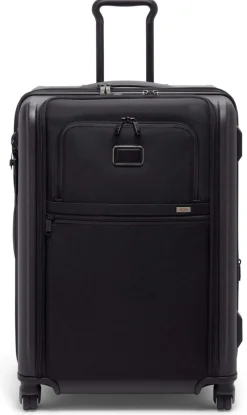 Tumi Spinner (4 Wheel) | Hardside Luggage-ALPHA HYBRID 4 Wheeled Short Trip Expandable Checked Luggage 66 cm - Black