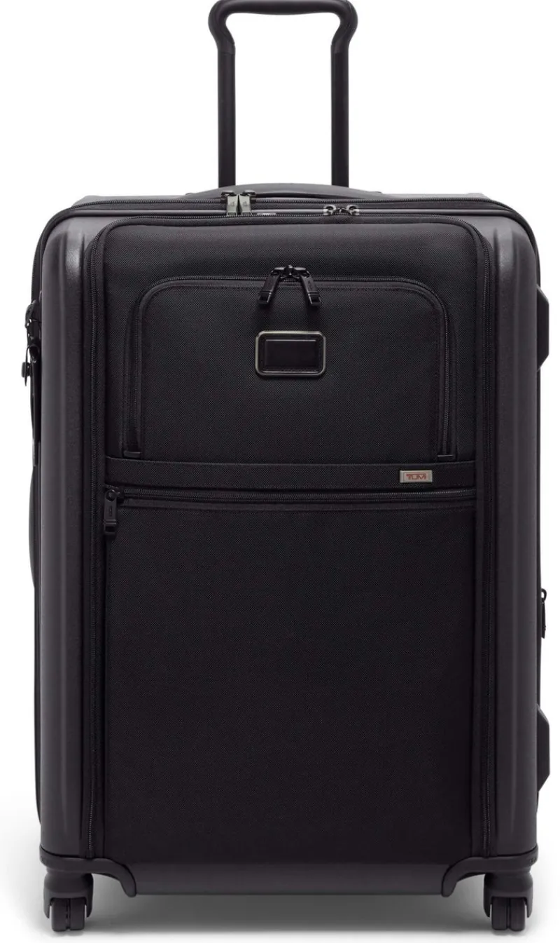 Tumi Spinner (4 Wheel) | Hardside Luggage-ALPHA HYBRID 4 Wheeled Short Trip Expandable Checked Luggage 66 cm - Black