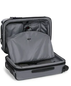 London Luggage Spinner (4 Wheel) | Hardside Luggage-ALPHA X International Dual Access 4 Wheeled Expandable Carry-On 56cm - Meteor Grey