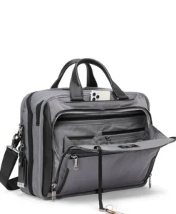Tumi Briefcases-ALPHA X ORGANIZER BRIEFCASE - METEOR GREY
