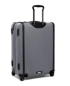 London Luggage Spinner (4 Wheel) | Softside Luggage-ALPHA X Short Trip 4 Wheeled Expandable Checked Luggage 66cm - Meteor Grey