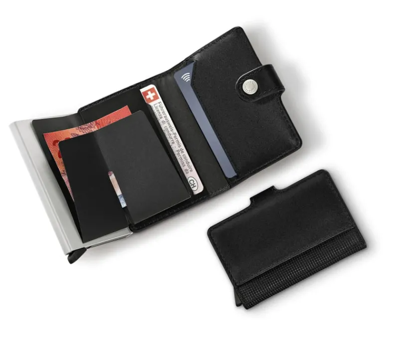 Victorinox Wallets-ALTIUS Secrid Leather Card Wallet - Black