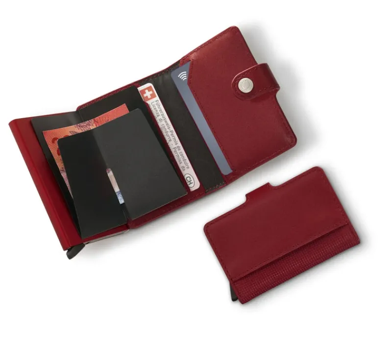 Victorinox Wallets-ALTIUS Secrid Leather Card Wallet - Red