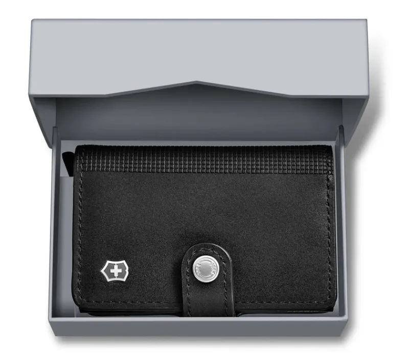 Victorinox Wallets-ALTIUS Secrid Leather Card Wallet - Black