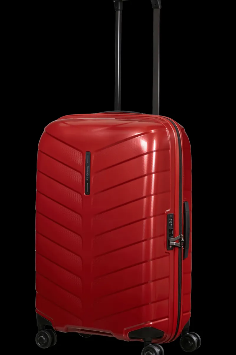 Samsonite Spinner (4 Wheel) | Hardside Luggage-ATTRIX Spinner (4 wheels) 69cm - Red