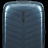 Samsonite Spinner (4 Wheel) | Hardside Luggage-ATTRIX Spinner Expandable (4 wheels) 55cm (20/23cm) - Steel Blue