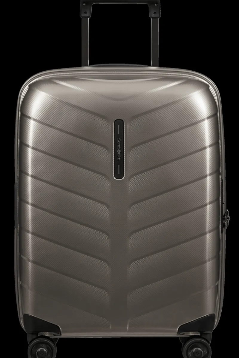 Samsonite Spinner (4 Wheel) | Hardside Luggage-ATTRIX Spinner Expandable (4 wheels) 55cm (20/23cm) - Dune
