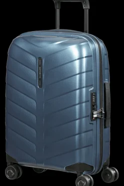 Samsonite Spinner (4 Wheel) | Hardside Luggage-ATTRIX Spinner Expandable (4 wheels) 55cm (20/23cm) - Steel Blue