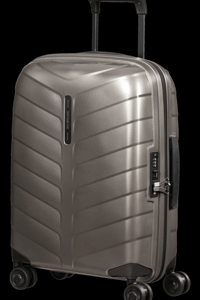 Samsonite Spinner (4 Wheel) | Hardside Luggage-ATTRIX Spinner Expandable (4 wheels) 55cm (20/23cm) - Dune