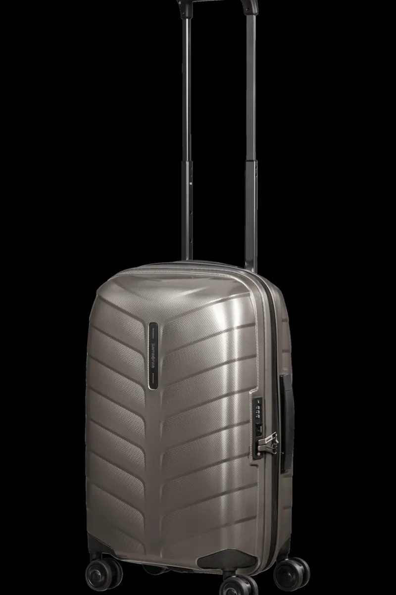 Samsonite Spinner (4 Wheel) | Hardside Luggage-ATTRIX Spinner Expandable (4 wheels) 55cm (23/26cm) - Dune