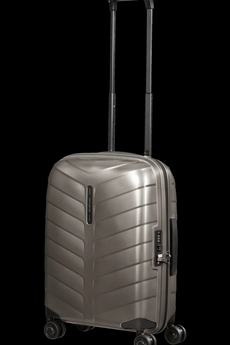 Samsonite Spinner (4 Wheel) | Hardside Luggage-ATTRIX Spinner Expandable (4 wheels) 55cm (20/23cm) - Dune