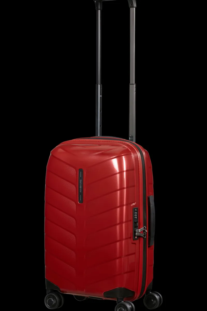 Samsonite Spinner (4 Wheel) | Hardside Luggage-ATTRIX Spinner Expandable (4 wheels) 55cm (23/26cm) - Red