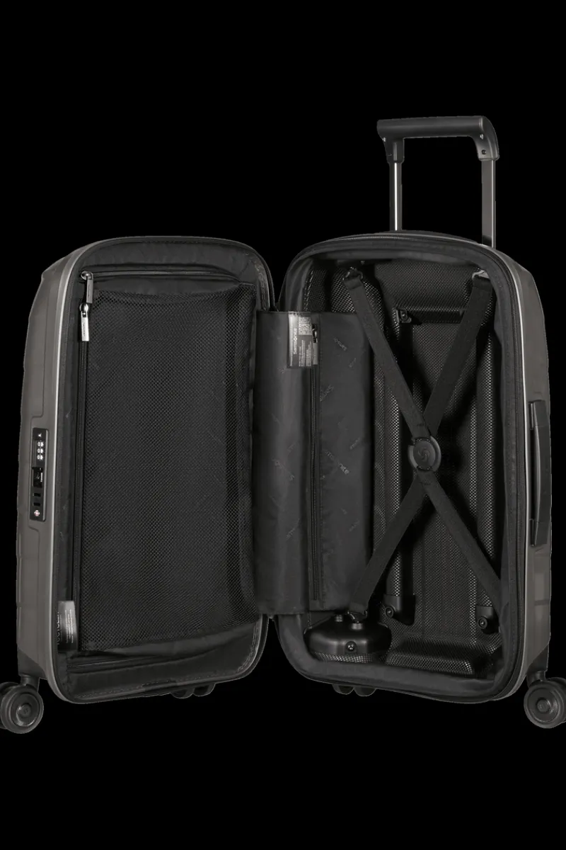 Samsonite Spinner (4 Wheel) | Hardside Luggage-ATTRIX Spinner Expandable (4 wheels) 55cm (20/23cm) - Dune