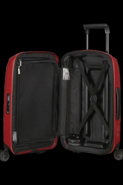 Samsonite Spinner (4 Wheel) | Hardside Luggage-ATTRIX Spinner Expandable (4 wheels) 55cm (20/23cm) - Red