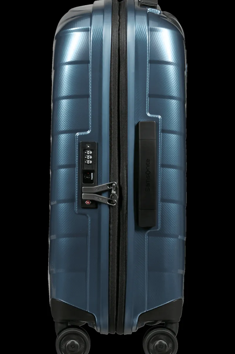 Samsonite Spinner (4 Wheel) | Hardside Luggage-ATTRIX Spinner Expandable (4 wheels) 55cm (23/26cm) - Steel Blue