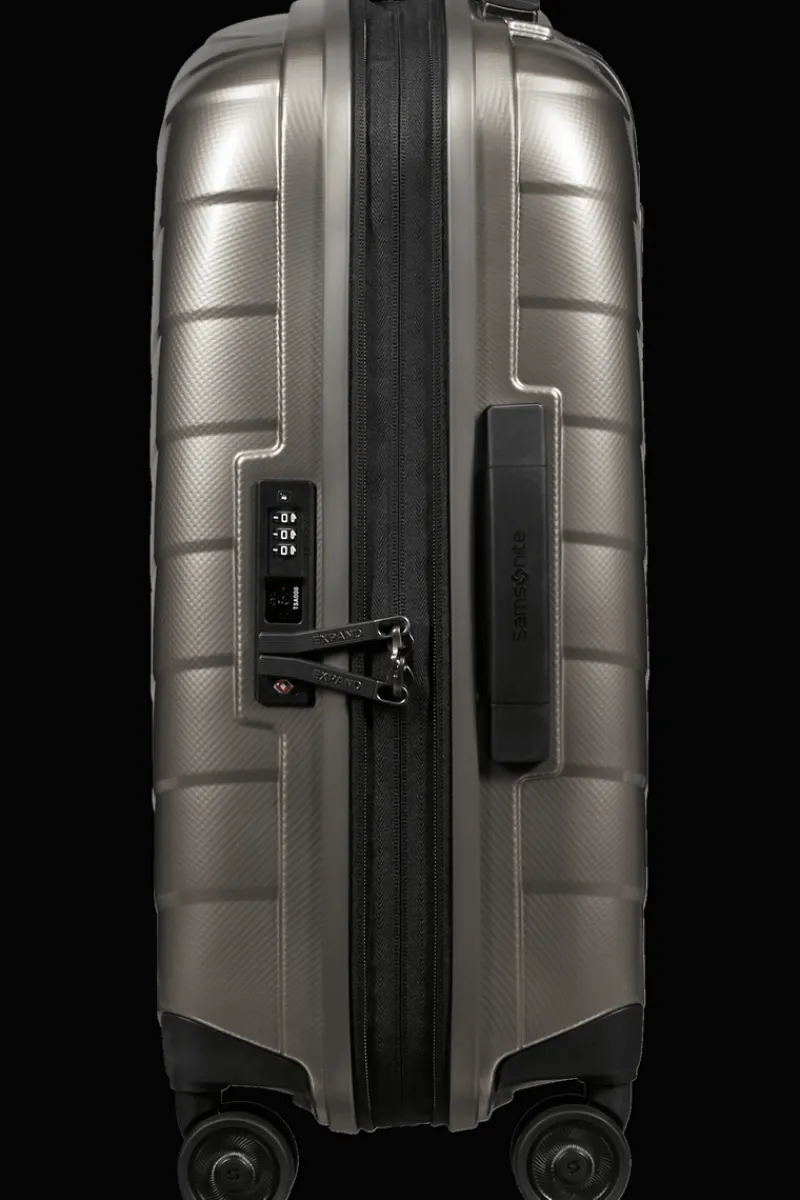 Samsonite Spinner (4 Wheel) | Hardside Luggage-ATTRIX Spinner Expandable (4 wheels) 55cm (20/23cm) - Dune